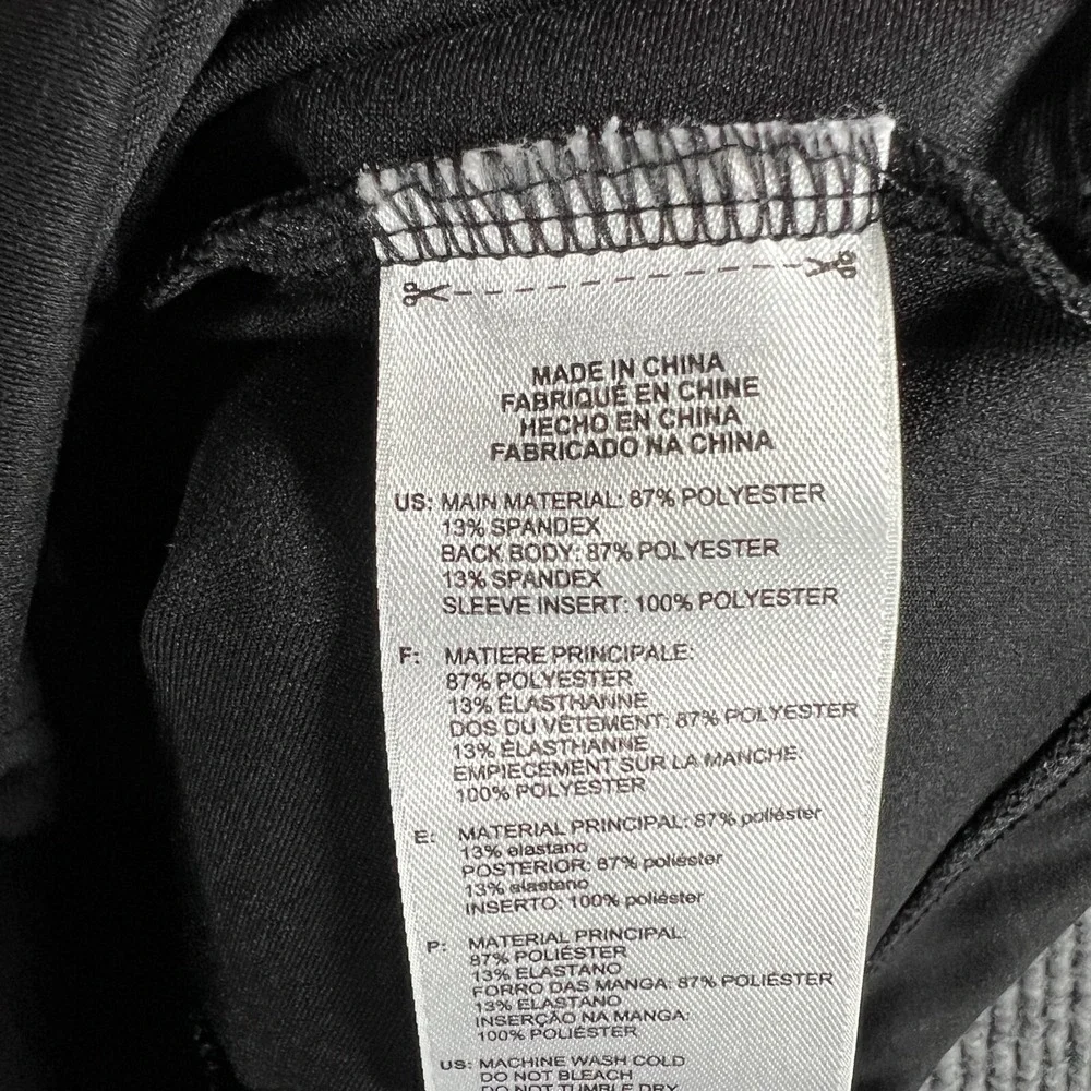 Adidas Pullover Mens Small Black Long Sleeve 1/4 Zip Mock Neck Golf Casual